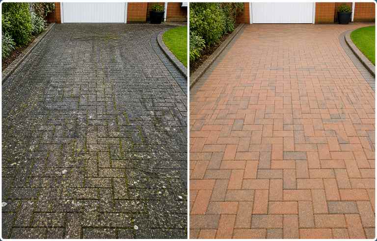 Driveways cleaning service photo