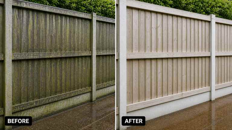 Fences cleaning service photo